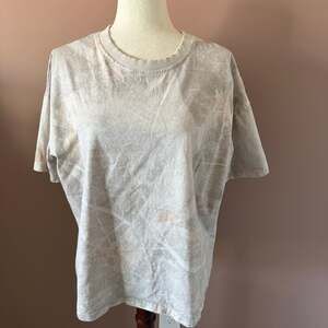 Gilded Intent Oversized Boxy Camo Leaf Print T-Shirt Size L